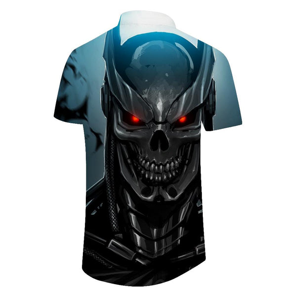 
Mech Skeleton Warrior 3D Digital Printing Hawaiian Shirt Men's Summer Short Sleeve Button Casual Beach Shirt Beach
                