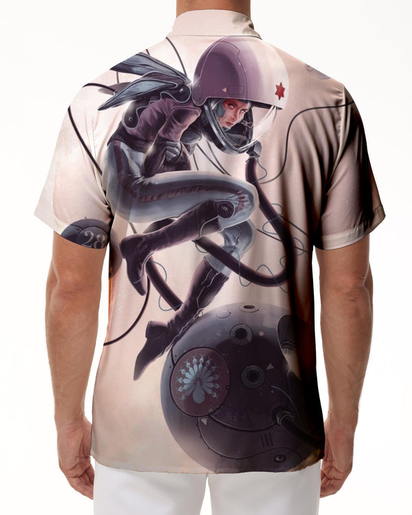 
Abstract cartoon pattern print men's casual outdoor fishing shirt lapel short sleeve shirt regular style Hawaiian shirt tropical vacation
                