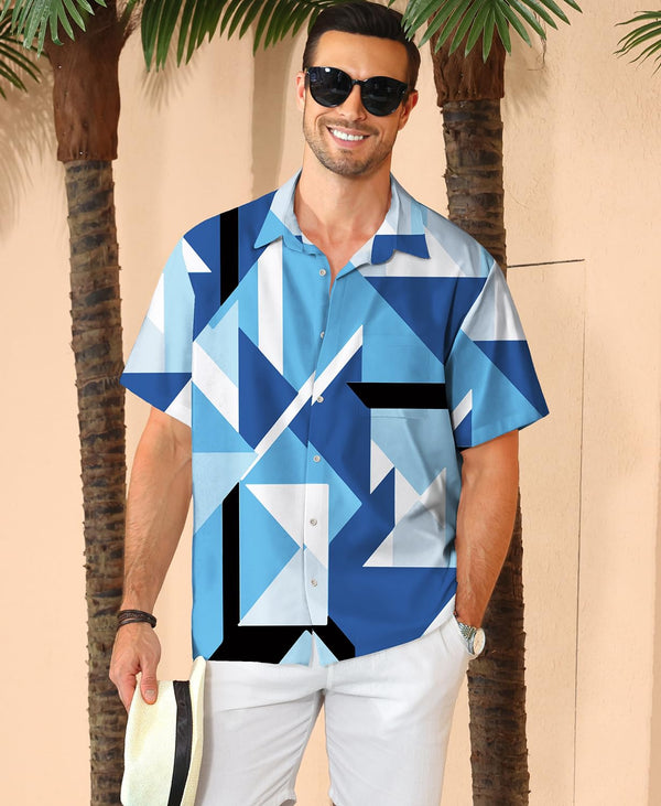 
Hawaiian Shit for Men Beach Summer Mens Buton Down Short Sleeve Shit Tropical Vacation Casual Clothes
                