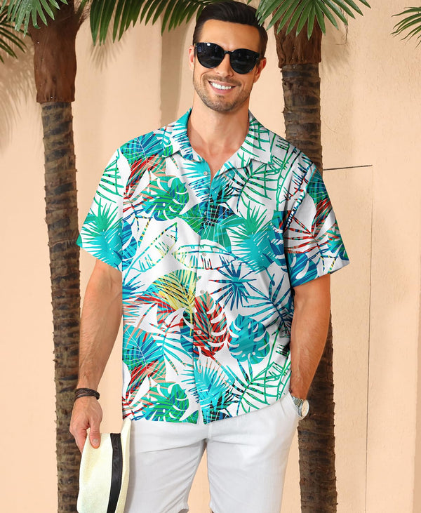 
Hawaiian Shit for Men Beach Summer Mens Buton Down Short Sleeve Shit Tropical Vacation Casual Clothes
                