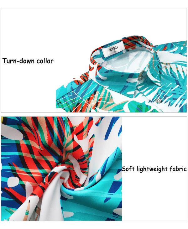 
Hawaiian Shit for Men Beach Summer Mens Buton Down Short Sleeve Shit Tropical Vacation Casual Clothes
                