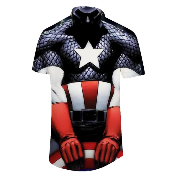 
Abdominal Muscle Men 3D Printed Painting Floral Shirt Men Lapel Retro Street Men Shirt Button Shirt Men
                