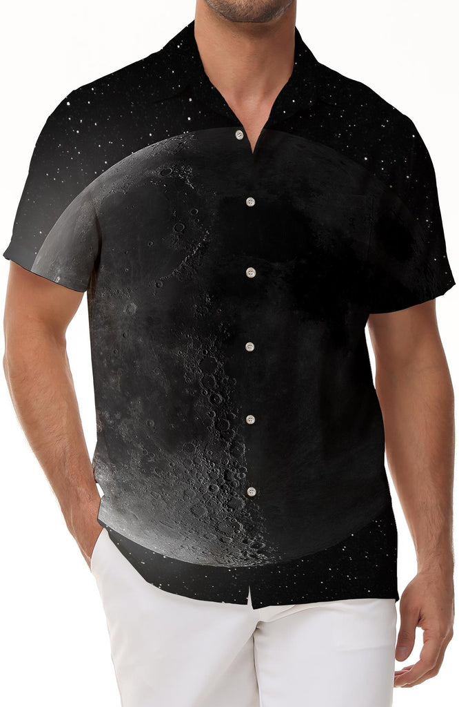 Short sleeve polyester everyday streetwear cool black planet hawaiian four seasons tropical trendy outdoor fishing shirt short sleeve