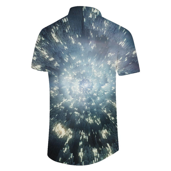 
Fireworks print 3d digital print men's short-sleeved shirt casual style daily street shirt Hawaiian button four seasons trendy shirt
                