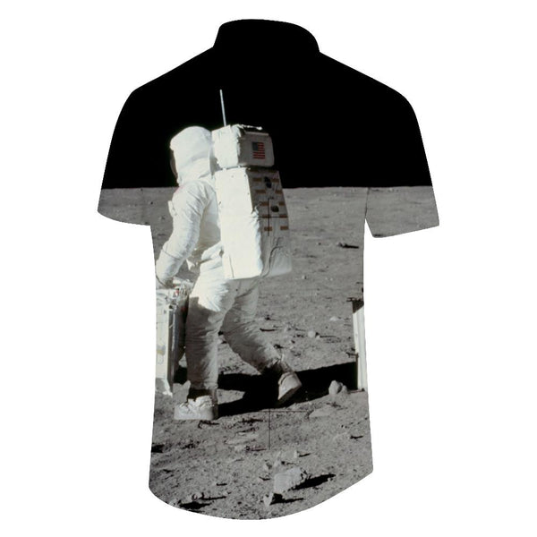 
Summer new fashion cartoon leisure fun space astronaut pattern fashion men 3D printing leisure sports tops
                