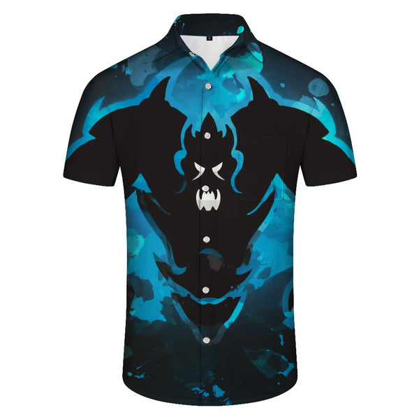 
Fun Bat Printing Patterns 3D Digital Printing Hawaiian Subject Four Seasons Comfortable and breathable men's casual short -sleeved shirt style
                