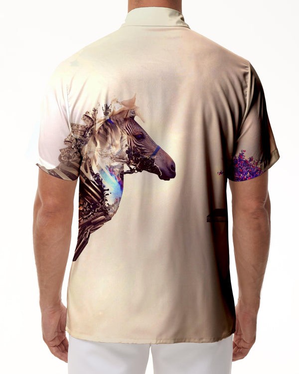 
Digital Printing Animal Horse Pattern Men's Shirt Short Sleeve Casual Loose Beach Hawaiian Shirt Shirt Men Fashion Tops
                