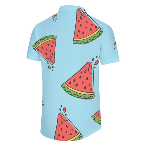 
Men's Watermelon Hawaiian Shirt Funny Men's Hawaiian Shirt Short Sleeve Button Down Summer
                
