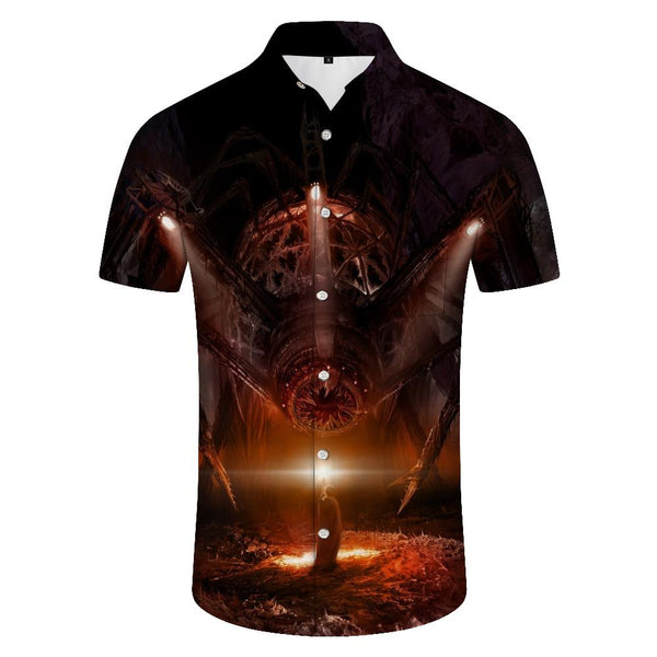 
Spider Summer Mens Horror Monster 3D Printed Shirt Vintage Streetwear Mens Hawaiian Beach Shirt
                