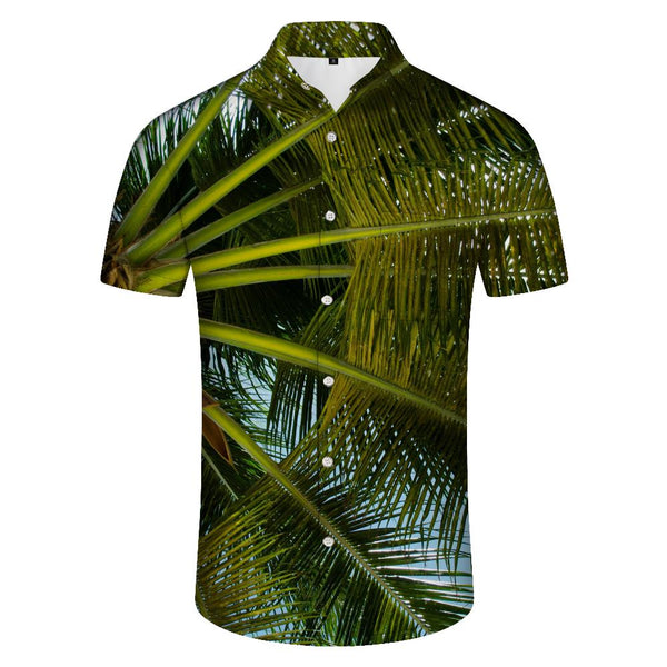
Coconut Tree Seaside Men's Hawaiian Shirt Short Sleeve Casual Beach Vacation Fashion Shirt Clothing
                