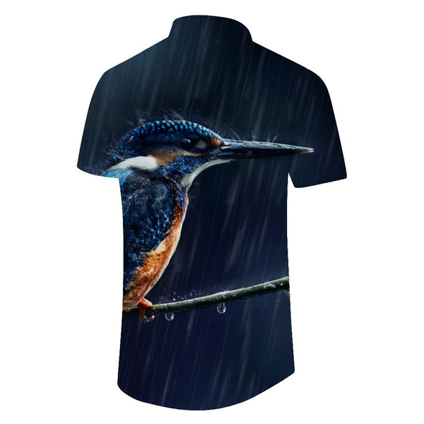 
Kingfisher Men's Short Sleeve Beach Shirt Hawaiian Shirt Casual Hawaiian Shirt Summer Clothes Lapel Shirt Casual Tops Printed Business
                