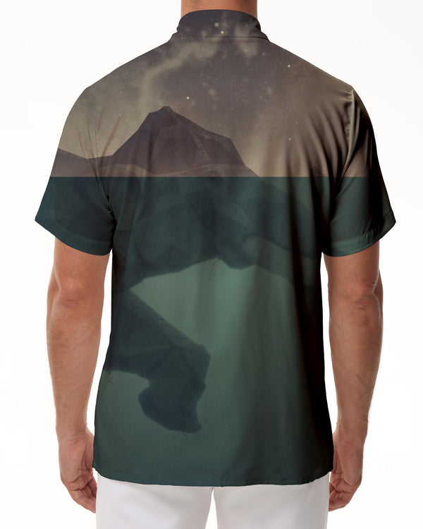 
Tropical cartoon abstract print pattern men's casual fashion street wear short sleeve lapel comfortable fashion retro short sleeve shirt breathable
                