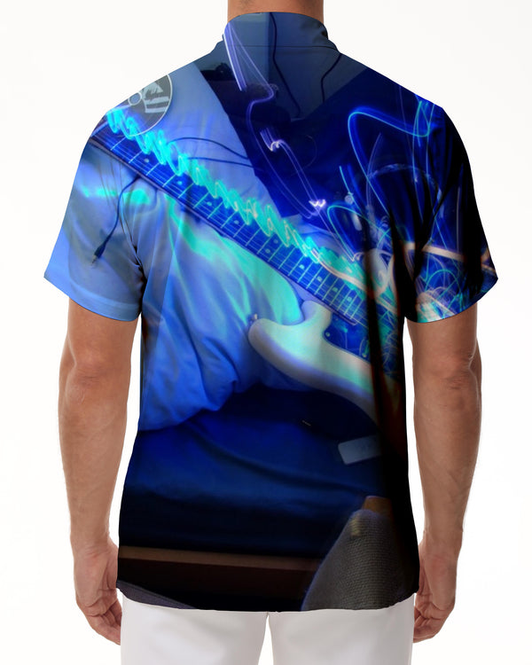
Electronic Bella Musical Instrument Cool Hip Hop Men's Short Sleeve Beach Retro Hawaiian Shirt Summer
                