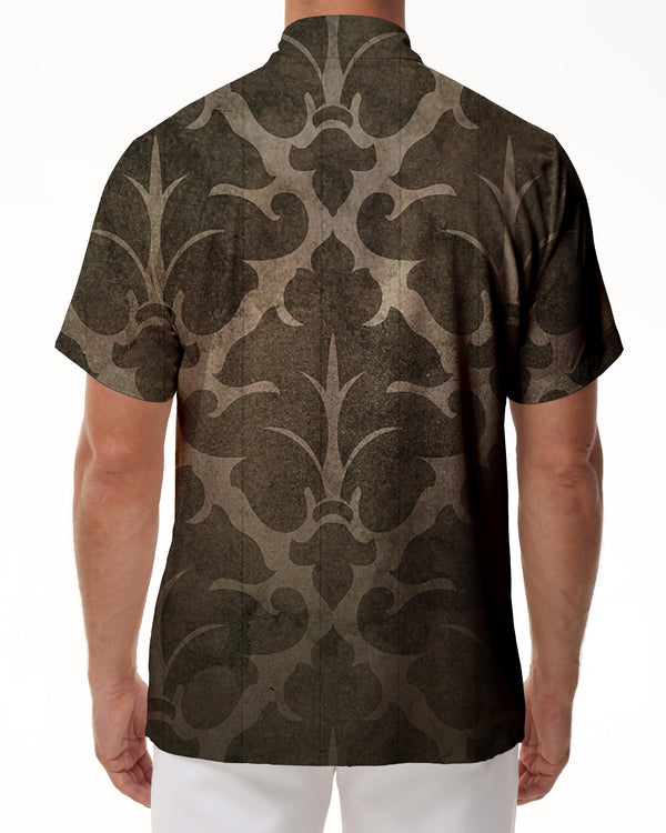 
Camouflage Pattern Men's Hawaiian Casual Personalized Button Lapel Short Sleeve Everyday Summer Fishing Outfit Brown
                