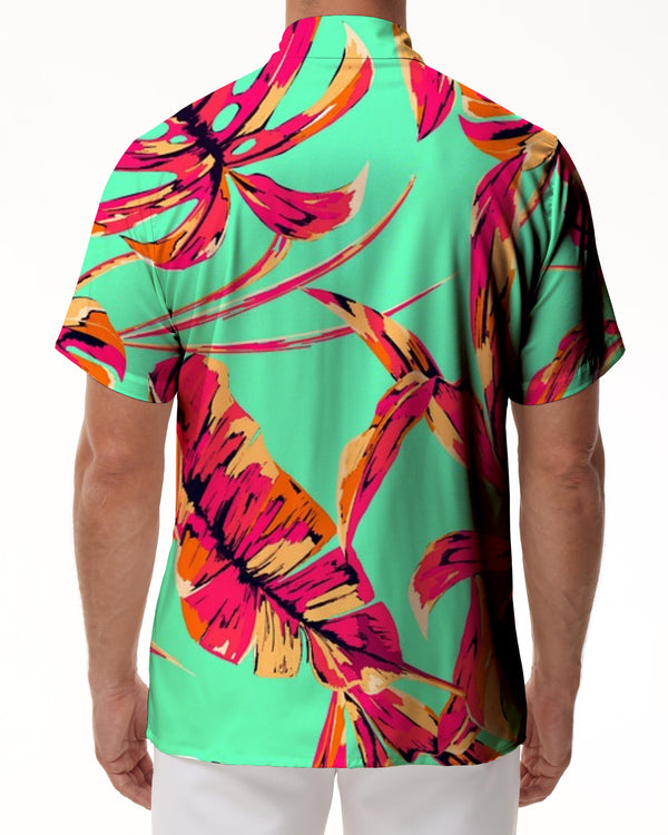 
Summer color coconut tree men's casual loose 3d digital printing fashion simple style seaside party
                