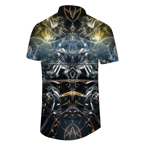 
Vintage Abstract Fractal Art Men's Shirt Fashion Hawaiian Casual Print Button Lapel Shirt
                