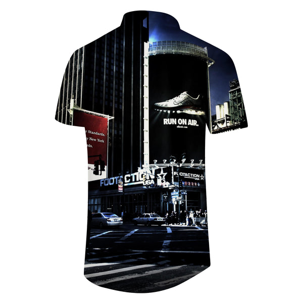 
New York City Men's Casual Button Down Hawaiian Shirt Trendy Tropical Summer Outfit Men's Vintage Beach Wear
                
