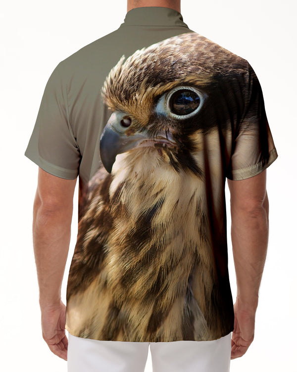 
Bird Hawaiian Shirt Men's Summer Beach Print Short Sleeve Button Shirt Tops
                