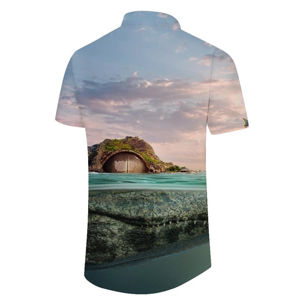 
Personalized Hawaiian Shirt Mens Printed Pattern Button Short Sleeve Beach Shirt Croc
                