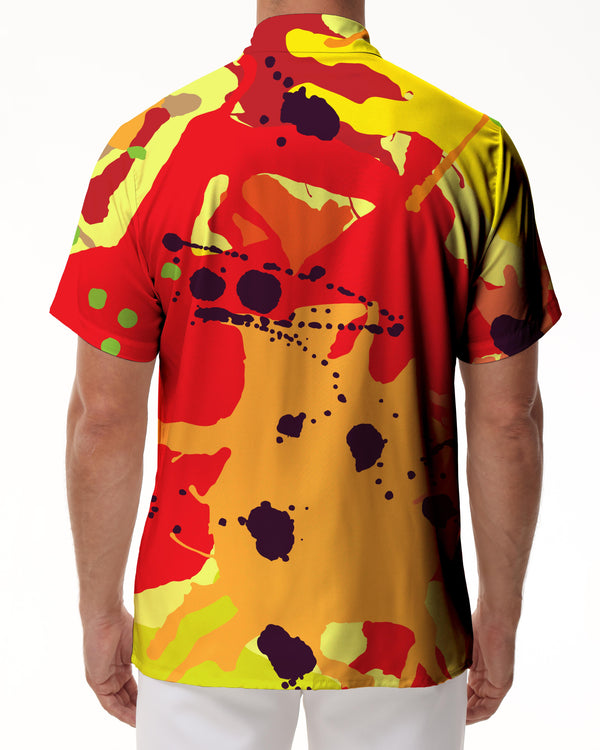 
Mens Fashion 3D Printed Graffiti Casual Summer Short Sleeve Regular Fit Button Casual Shirt Hawaiian Style
                