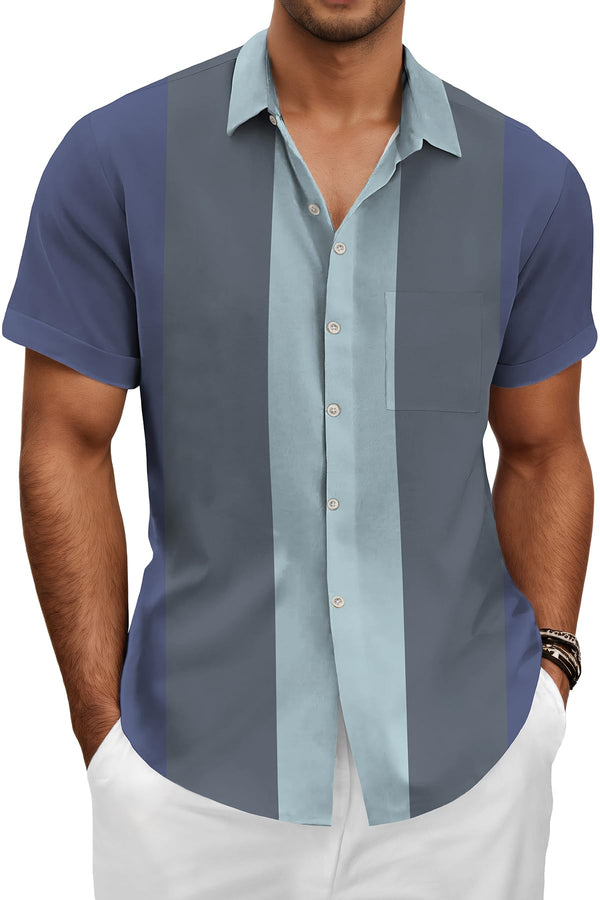 Hawaiian Shit for Men Beach Summer Mens Buton Down Short Sleeve Shit Tropical Vacation Casual Clothes