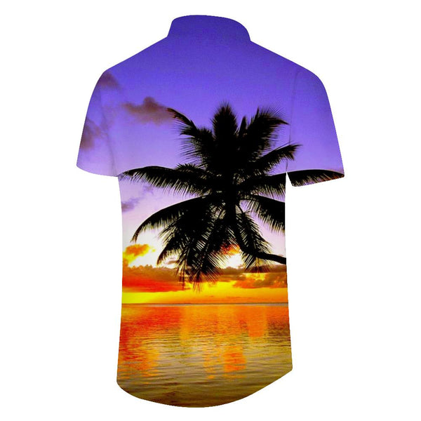 
Mens Tropical Button Down Short Sleeve Funny Hawaiian Shirt Lapel Hawaii Palm Tree Beach Party Summer Short Sleeve Shirt Casual
                
