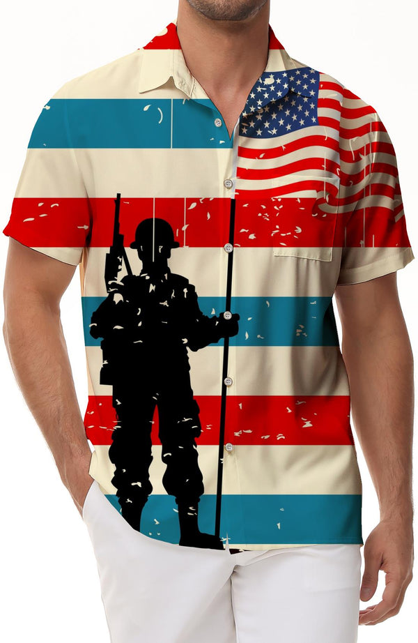 Casual button down shirts mens short sleeve shirts hawaiian tropical summer tops with pockets tropical style