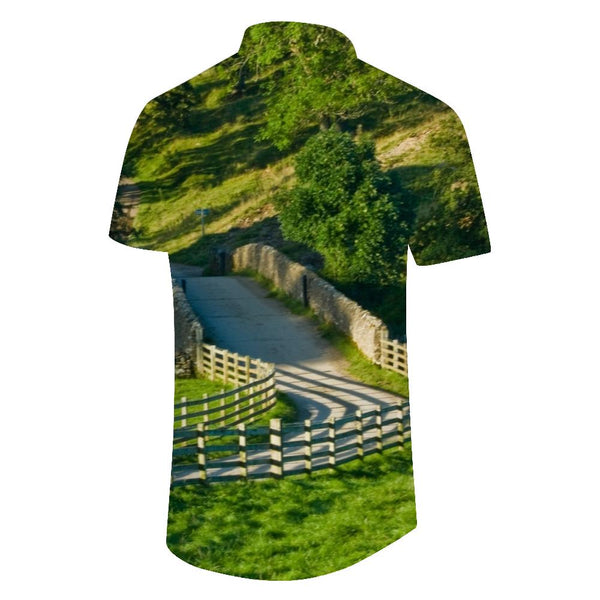 
Hawaiian Shirt Polyester Men's Button-Up Shirt Short Sleeve Loose Clothing Camping Fun Summer Top Shirt Casual
                