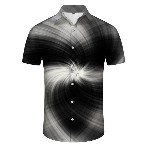 
Men's Digital Printed Fashion Button Shirt Printed Casual Short Sleeve Beach Party Shirt
                