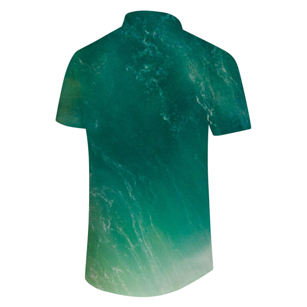 
Men's Casual Lapel Shirt Button Gradient Short Sleeve Shirt Fashion Clothing
                