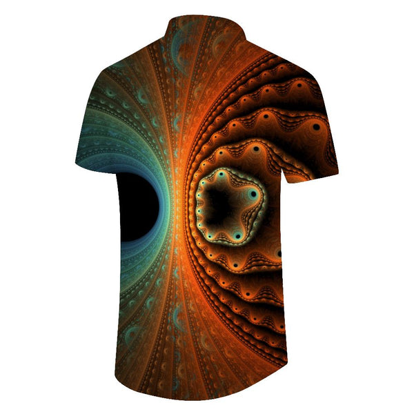 
Abstract Colorful Regular Fit 3D Printed Men's Lapel Casual Short Sleeve Leisure Travel Button Top
                