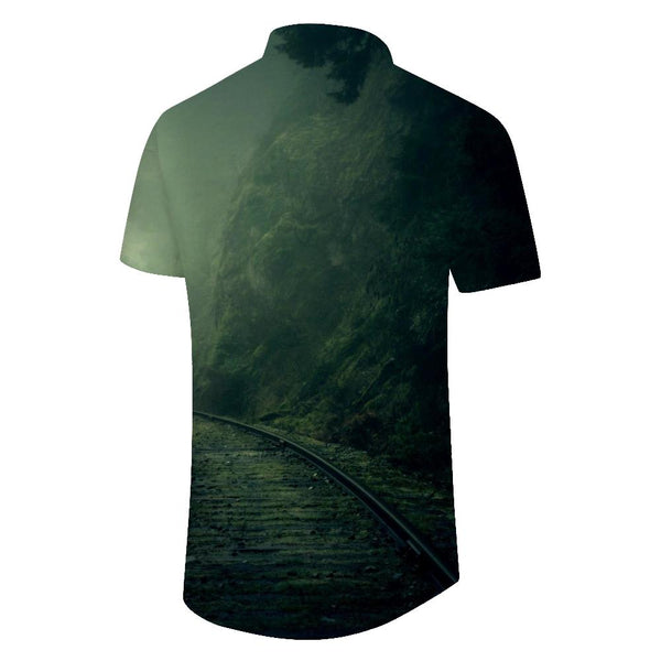 
3D Men's Printed Shirt Button Top Hawaiian Button Lapel Short Sleeve Shirt Lapel Top Short Sleeve
                