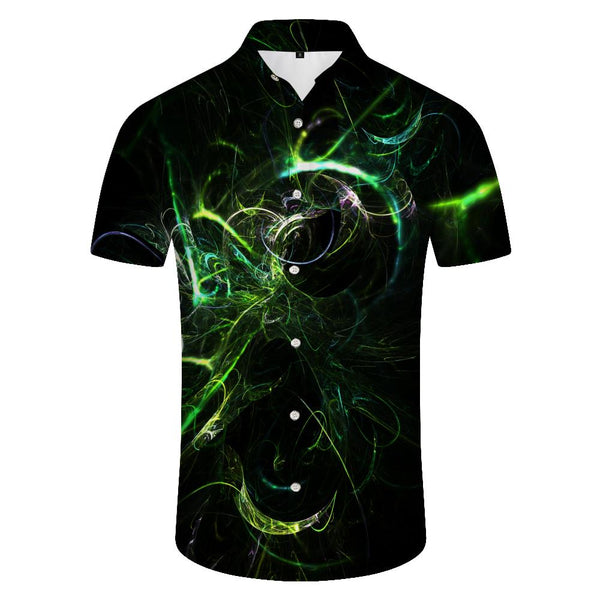 
Novelty Men's Flame Sweater Spider Silk Top Fun Pattern Lapel Short Sleeve Shirt Short Sleeve Classic Shirt Streetwear
                