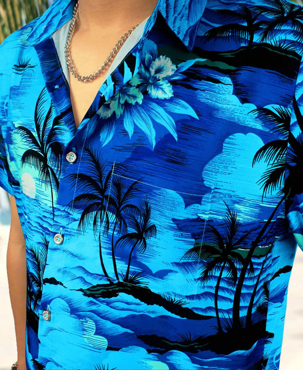 
Hawaiian Shit for Men Beach Summer Mens Buton Down Short Sleeve Shit Tropical Vacation Casual Clothes
                