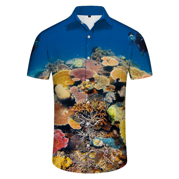 
Men's Button Down Shirts 3D Graphic Print Hawaiian Shirts Summer Short Sleeve Shirt Tops
                