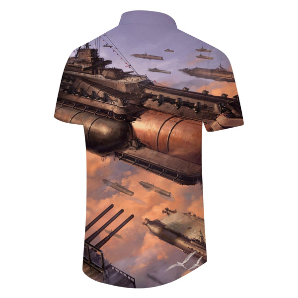 
Jet Fighter Mens Hawaiian Shirt Tops Vintage Short Sleeve Beach Shirt Button-Down Casual
                
