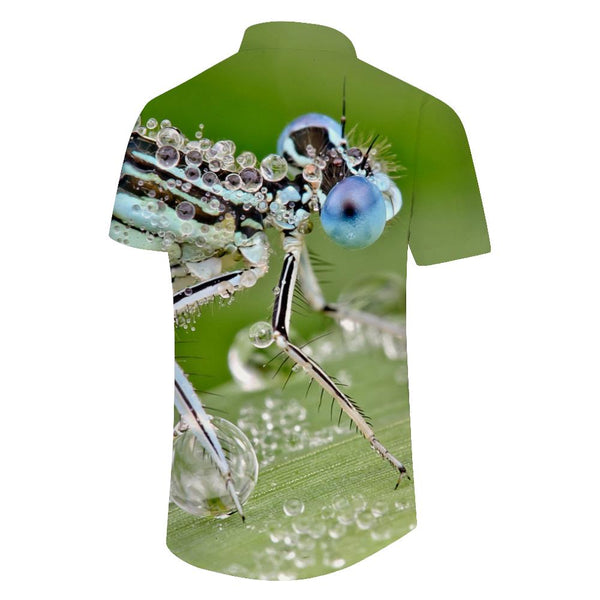 
Colorful Animal Dragonfly Hawaiian Shirt Button-Down Button-Down Pocket Short Sleeve Shirt Men's Beach Ocean Short Sleeve
                