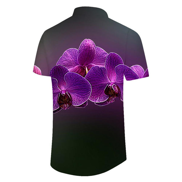 
Orchid Hawaiian Lapel Button Down Pocket Shirt Mens Casual Streetwear Button Down Shirt Short Sleeve Casual Hawaiian Beach Shirt
                