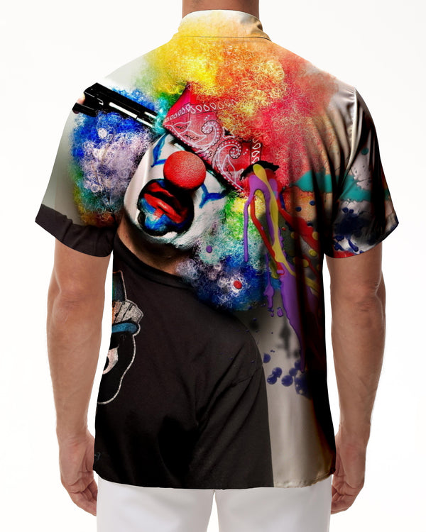 
Outdoor men's short sleeve shirt printed short sleeve men's shirt summer men's casual shirt
                