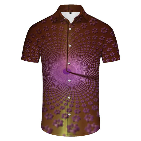 
Brown pattern Hawaii beach seaside vacation travel men's 3D fashion print pattern
                