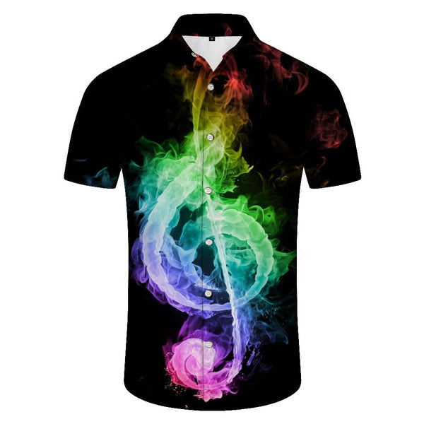 
Button Down Shirt Musical Symbols 3D Print Mens Everyday Vacation Short Sleeve Printed Clothing Casual Beach Hawaiian Outfit
                