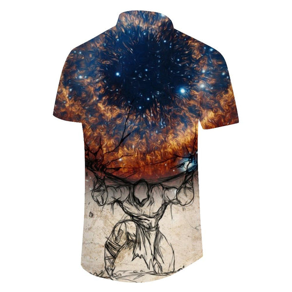 
Brown Large Pupil Shirt 3D Printed Button Casual Short Sleeve Shirt Floral Print Hawaiian Shirt Short Sleeve Casual Everyday Shirt Clothes
                