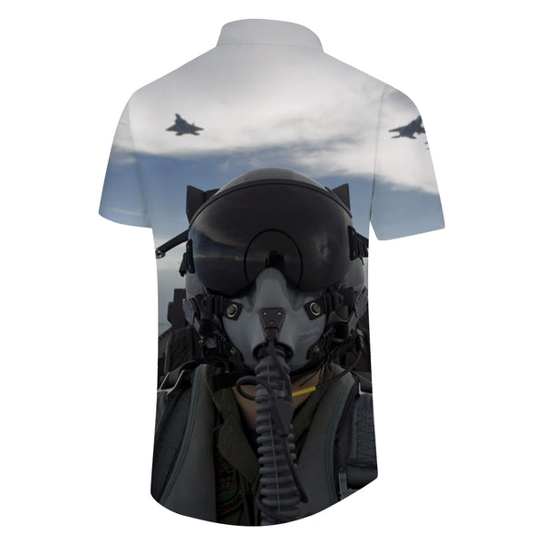 
Sky Fighter Crew Hawaiian Shirt Stylore Mens Stylish Hawaiian Shirt Short Sleeve Button Collar
                