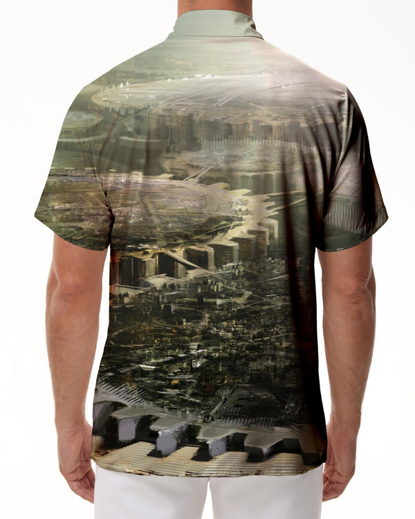 
Personalized men's casual short-sleeved shirt for daily travel, beach vacation, Hawaiian shirt, simple
                