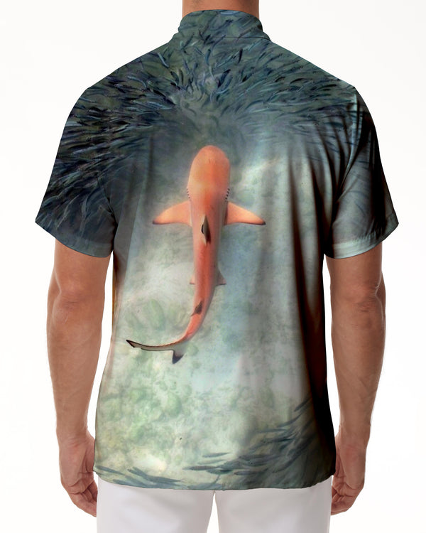 
Clear Underwater Fish Men's Shirt Short Sleeve Casual Shirt Men's Shirt Summer Beach Hawaiian Shirt With Pockets
                