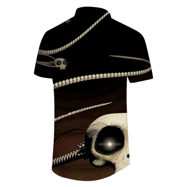 
Summer Beach Shirt with Pockets Men's Daily Travel Hawaiian Style Shirt Short Sleeve Casual Button Tie
                