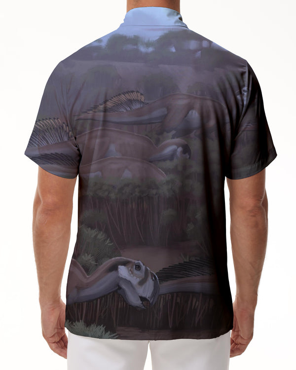 
Hawaiian Shirt Men's Short Sleeve Button Shirt Dinosaur Print Casual Beach Shirt Summer Flowers Palm Tree Shirt Tops
                