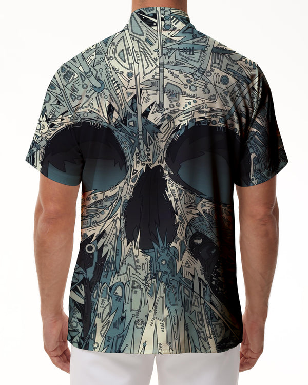 
Men's Skull Shirt Hawaiian Print Casual Shirt Classic Summer Shirt Button-Down Beach Casual Collar Street Style
                