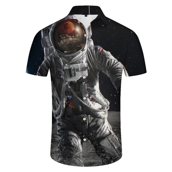 
New summer men's shirts Astronaut 3D printed men's shirts Casual style men's shirts Fashionable and high quality men's shirts
                