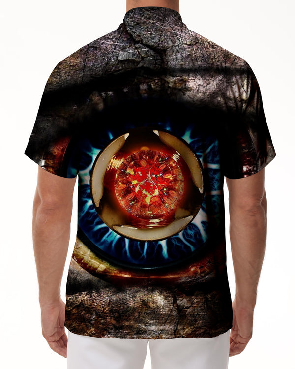 
Hawaiian Shirt Men's 3d Pupil Print Shirt Summer Street Shirt Hip Hop Short Sleeve Loose Top Shirt
                